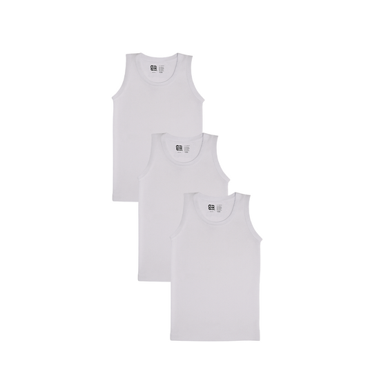 3 Pack Boys Bamboo Vests