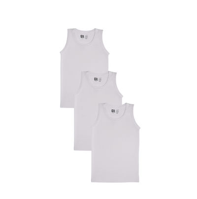 3 Pack Boys Bamboo Vests