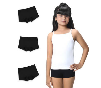 3 Pack Girls Bamboo BoyShorts