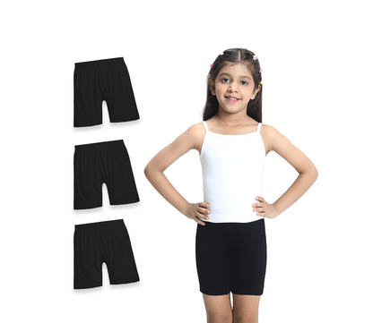 3 Pack Girls Bamboo Inner Shorts