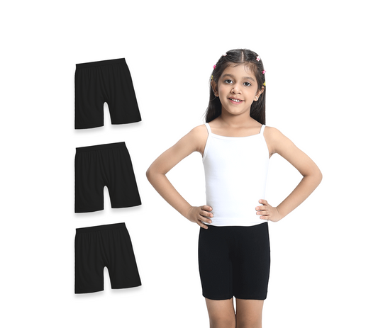 3 Pack Girls Bamboo Inner Shorts