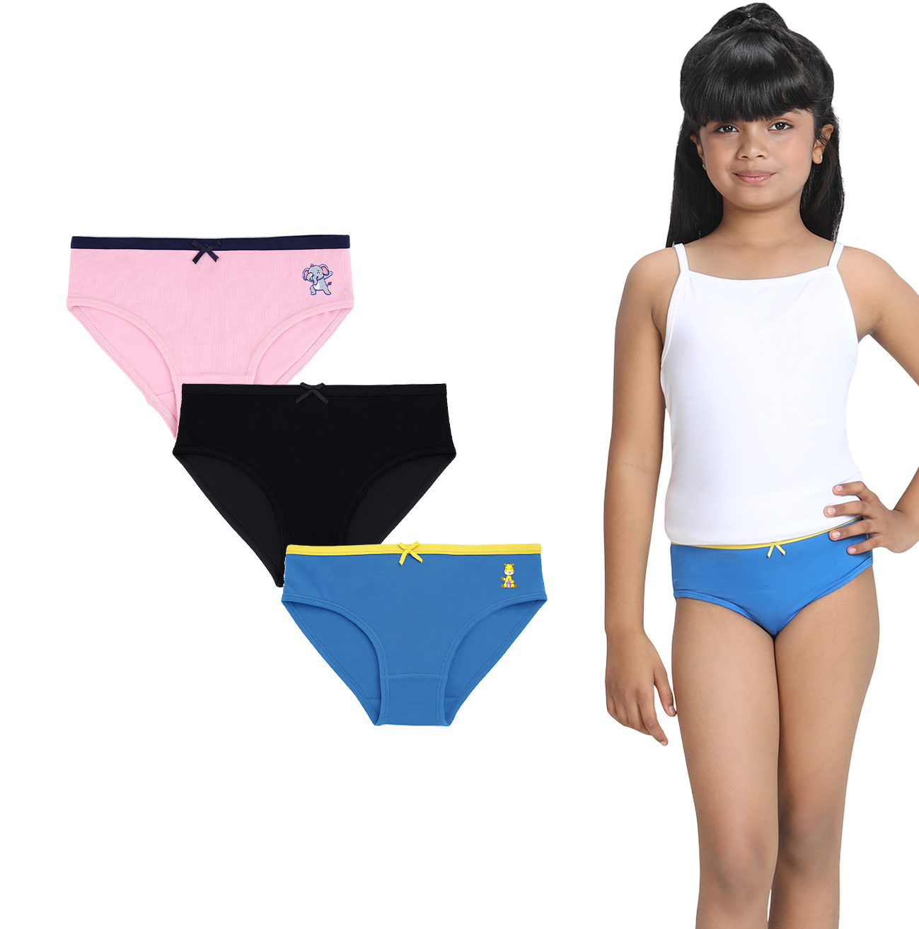 3 Pack Girls Bamboo Panties