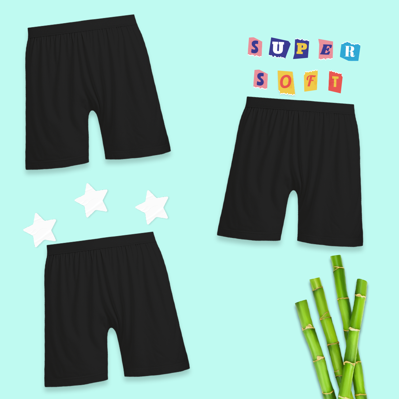 3 Pack Girls Bamboo Inner Shorts