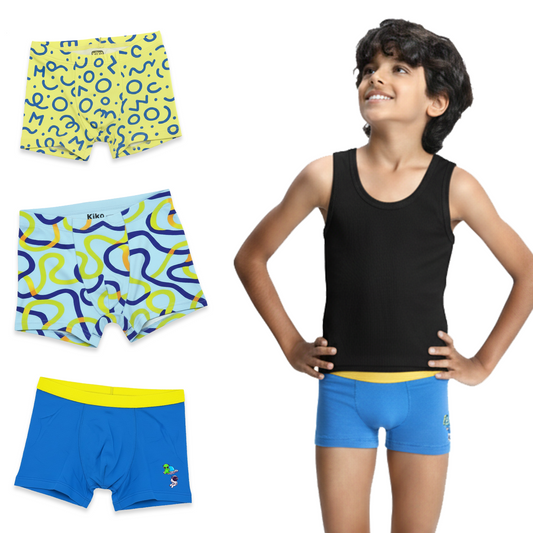 3 Pack Boys Bamboo Trunks