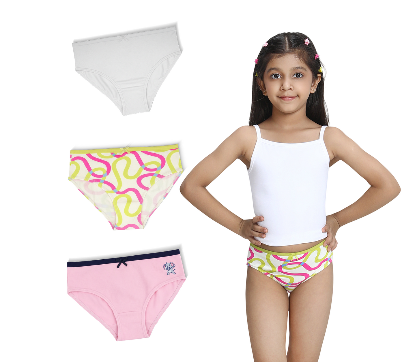 3 Pack Girls Bamboo Panties