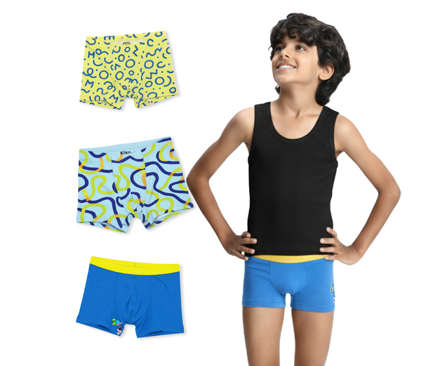 3 Pack Boys Bamboo Trunks