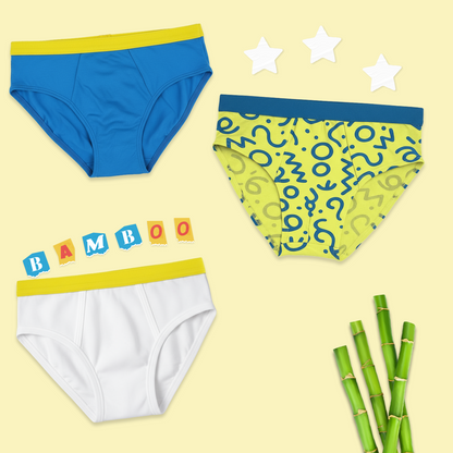 3 Pack Boys Bamboo Briefs