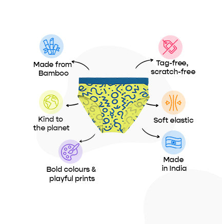 3 Pack Boys Bamboo Briefs