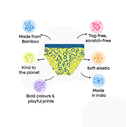 3 Pack Boys Bamboo Briefs