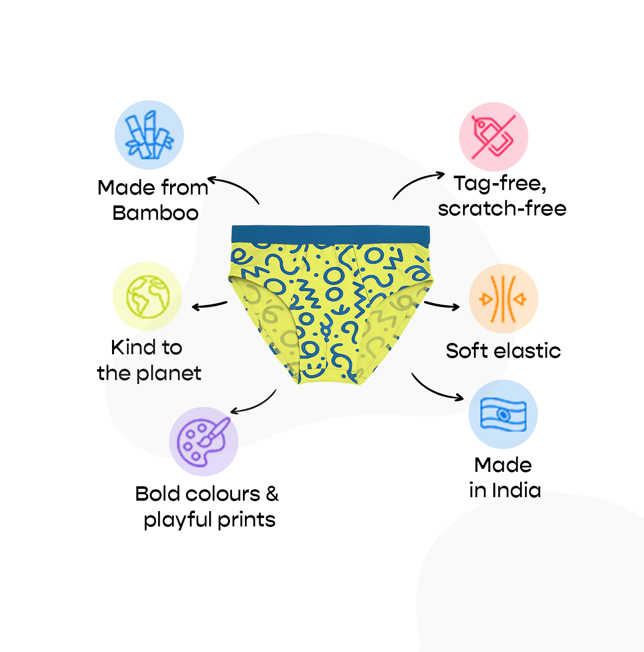 3 Pack Boys Bamboo Briefs