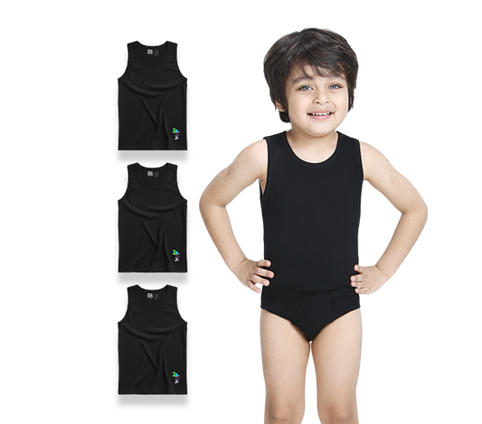 3 Pack Boys Bamboo Vests