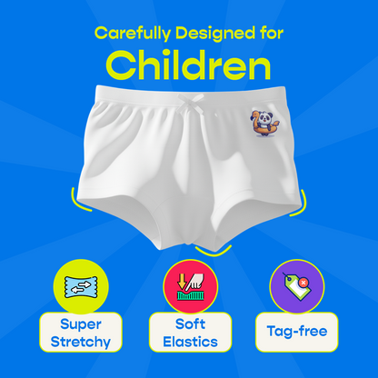 3 Pack Girls Bamboo BoyShorts