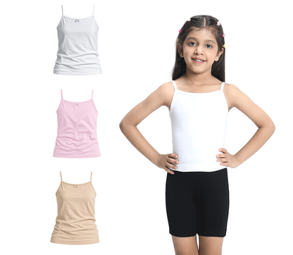 3 Pack Girls Bamboo Camisoles