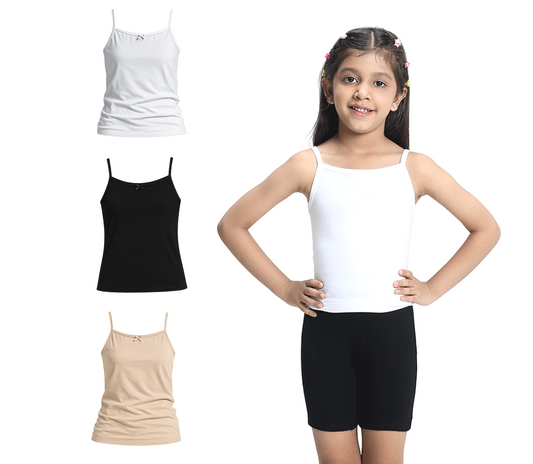 3 Pack Girls Bamboo Camisoles