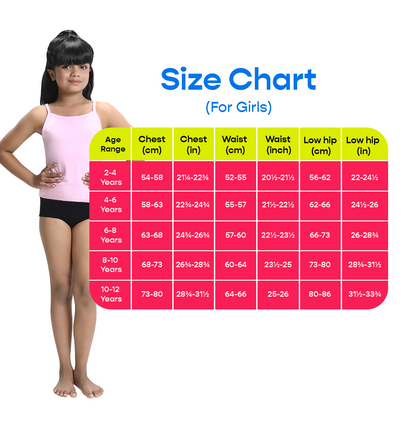 3 Pack Girls Bamboo Inner Shorts