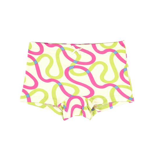 White Taperoll Boyshorts