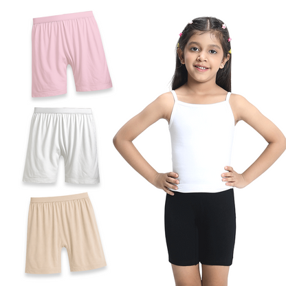 3 Pack Girls Bamboo Inner Shorts