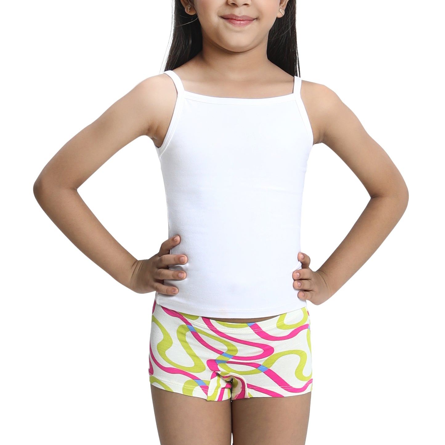 White Taperoll Boyshorts
