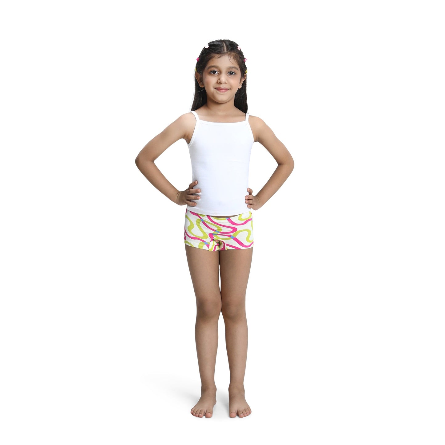 White Taperoll Boyshorts