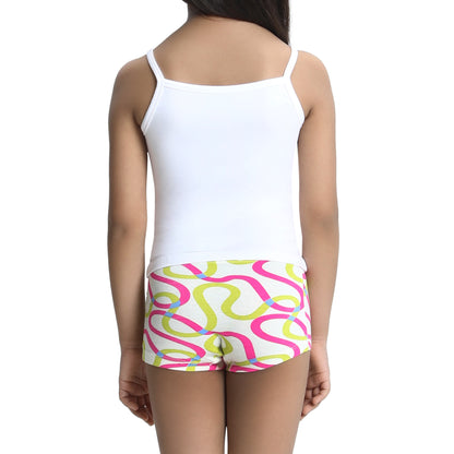 White Taperoll Boyshorts