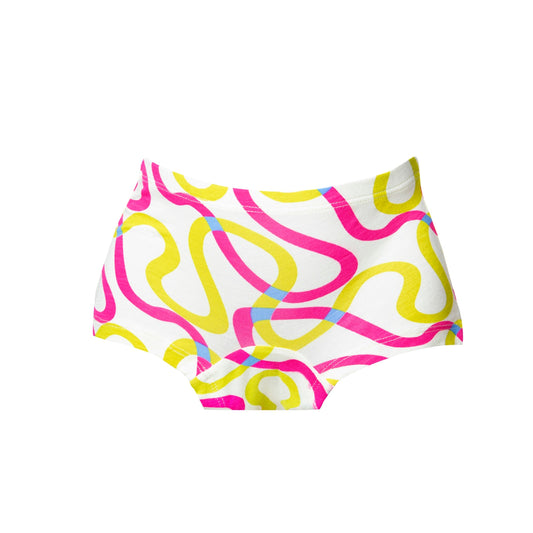 White Taperoll Boyshorts
