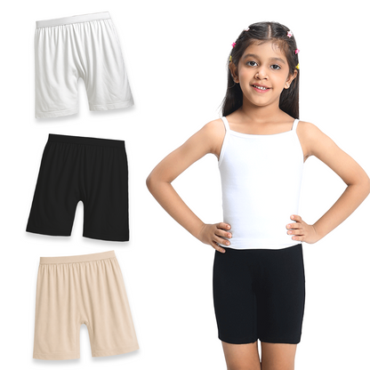 3 Pack Girls Bamboo Inner Shorts