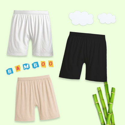 3 Pack Girls Bamboo Inner Shorts